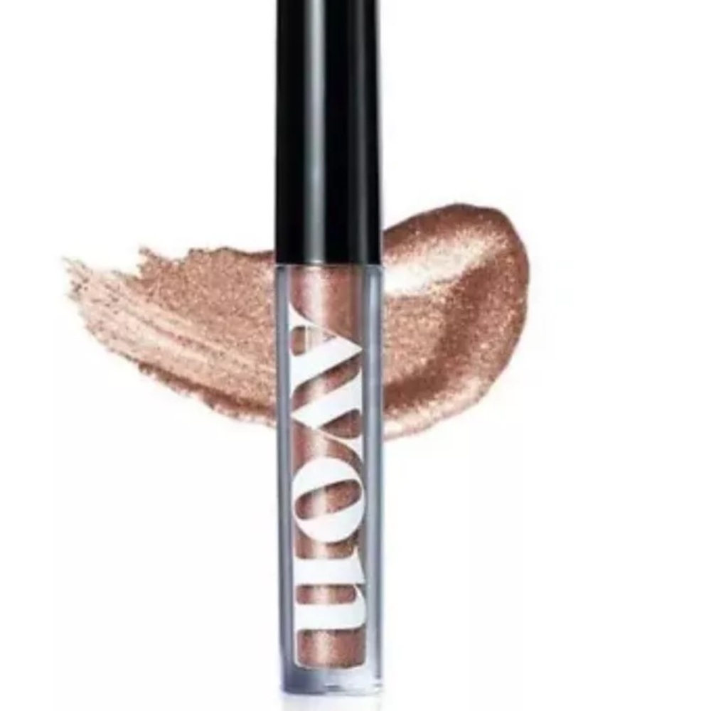 Avon Brown Liquid Glimmer Eyeshadow Ombre Palette Metallic Finish NWT